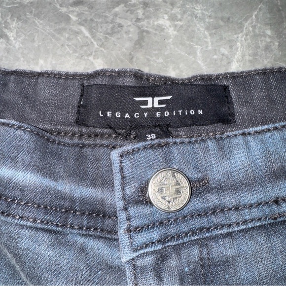 Jordan Craig Blue Distressed Jean Shorts - Picture 3 of 7